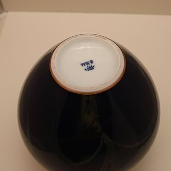 Amazon.co.jp: 香蘭社 瑠璃金彩 あやめ 花器 花入 花瓶 華道具 有田焼