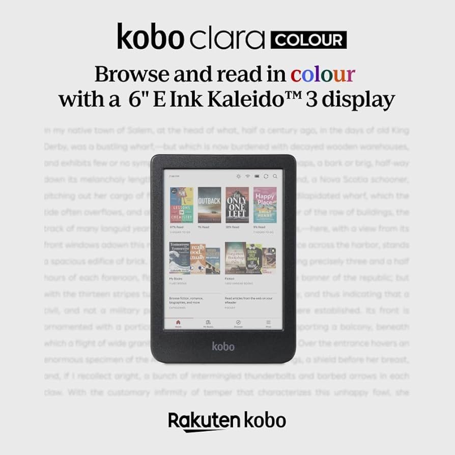 Amazon.com: Kobo Clara Colour | eReader | 6” Glare-Free Colour E