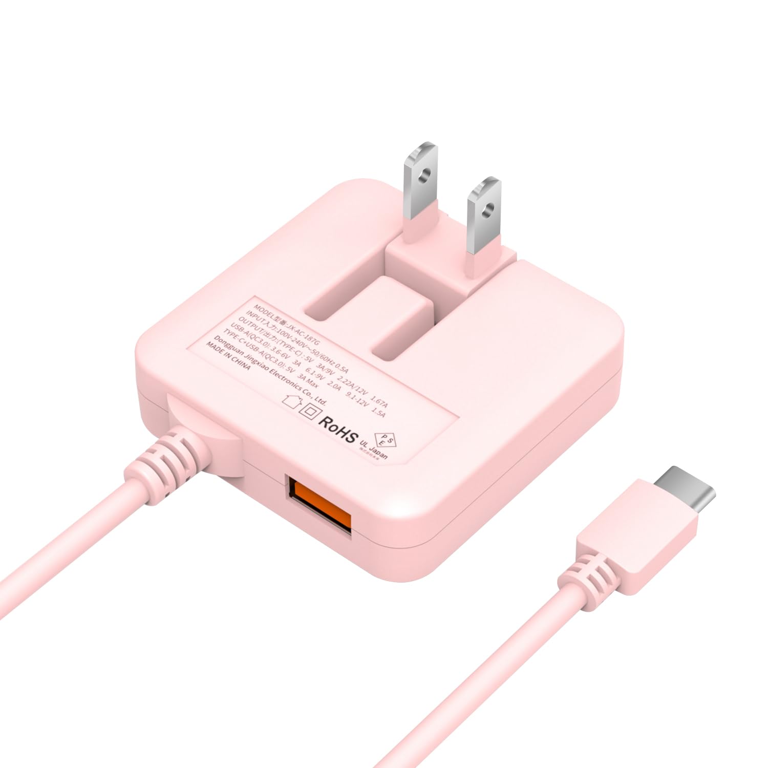 Amazon.co.jp: Type-C 急速充電器 PD20W&QC3.0 ケーブル一体型 USB充電