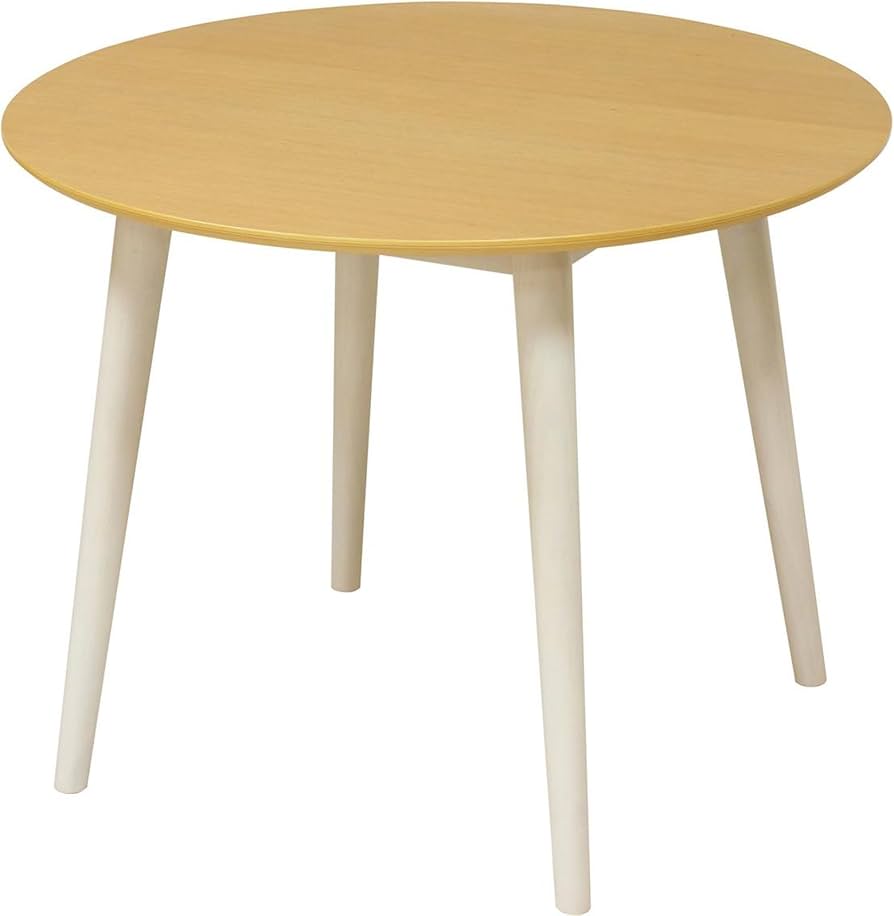 Amazon｜ダイニングテーブル 丸テーブル 幅90 高さ70 食卓 白 丸