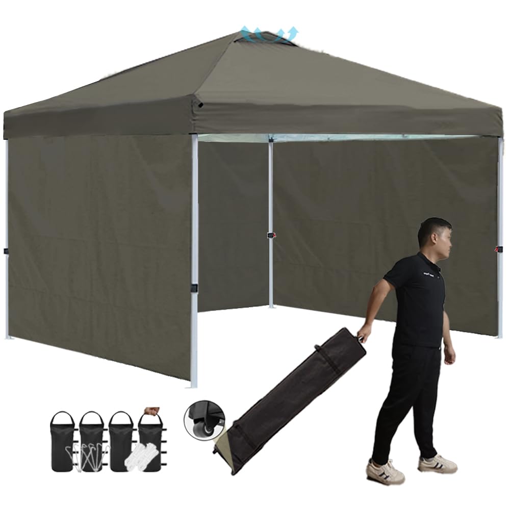 Amazon.co.jp: ToopTapu タープテント ワンタッチ サイドシート3枚付き