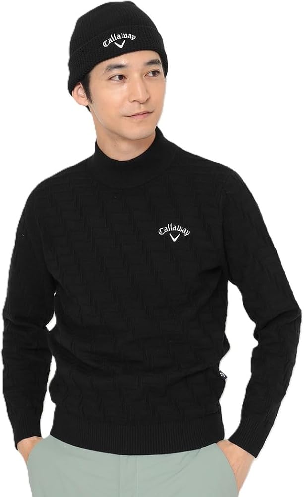 Amazon.co.jp: [キャロウェイ] セーター 長袖 モックネック リンクス