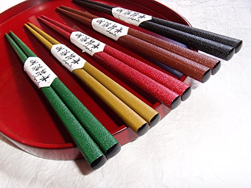 Amazon｜輪島漆塗箸 本乾漆塗り箸 桐箱入り5膳セット｜箸 オンライン通販