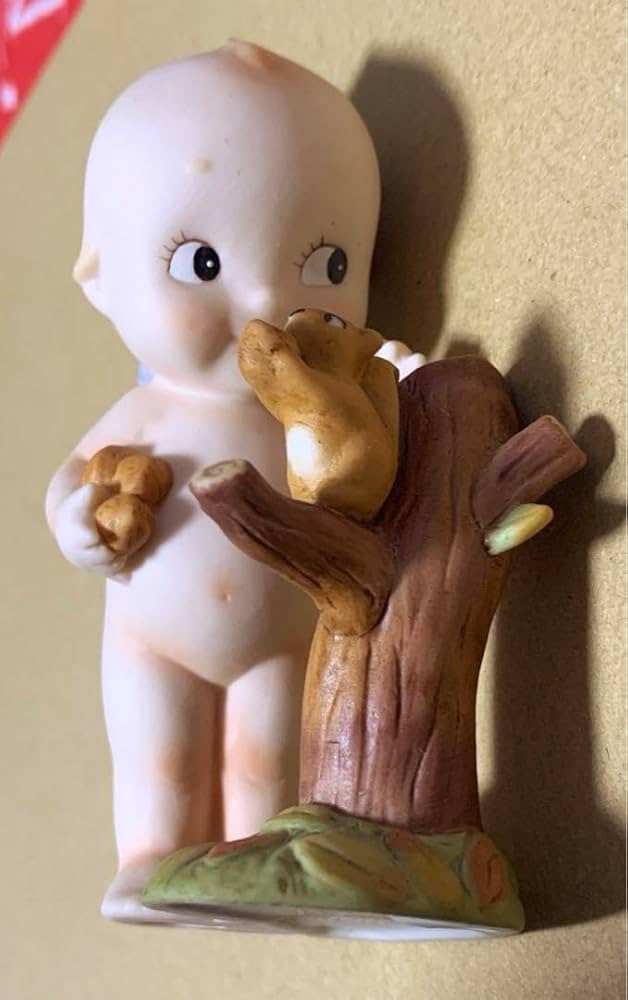 美品】天使 キューピー 陶器 置物 インテリア 工芸品 美術品 A2847 美