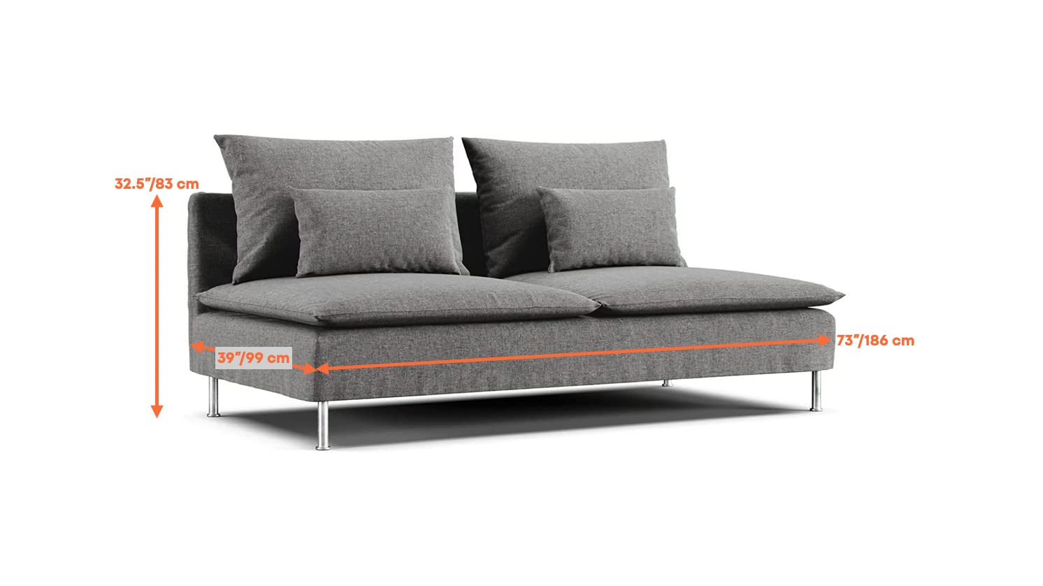 Amazon｜Comfort Works カスタムソファカバー IKEA Soderhamn 3人掛け