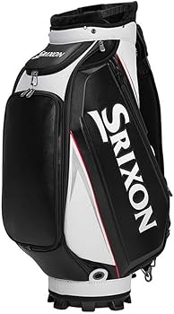 Amazon.co.jp: Srixon Tour Staff Bag 2025 ブラック/ホワイト/レッド