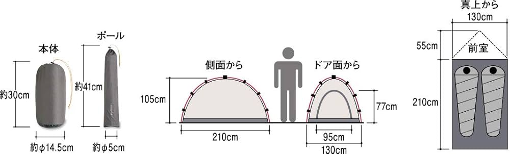 Amazon.co.jp: モンベル(mont-bell) ステラリッジテント 2人用 通気
