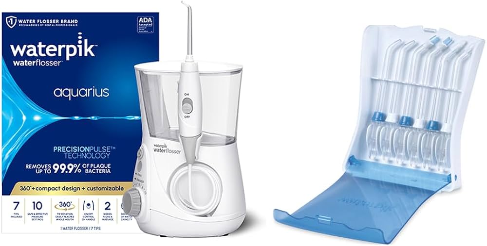 Amazon.com: Bundle with Waterpik Aquarius Water Flosser, White WP