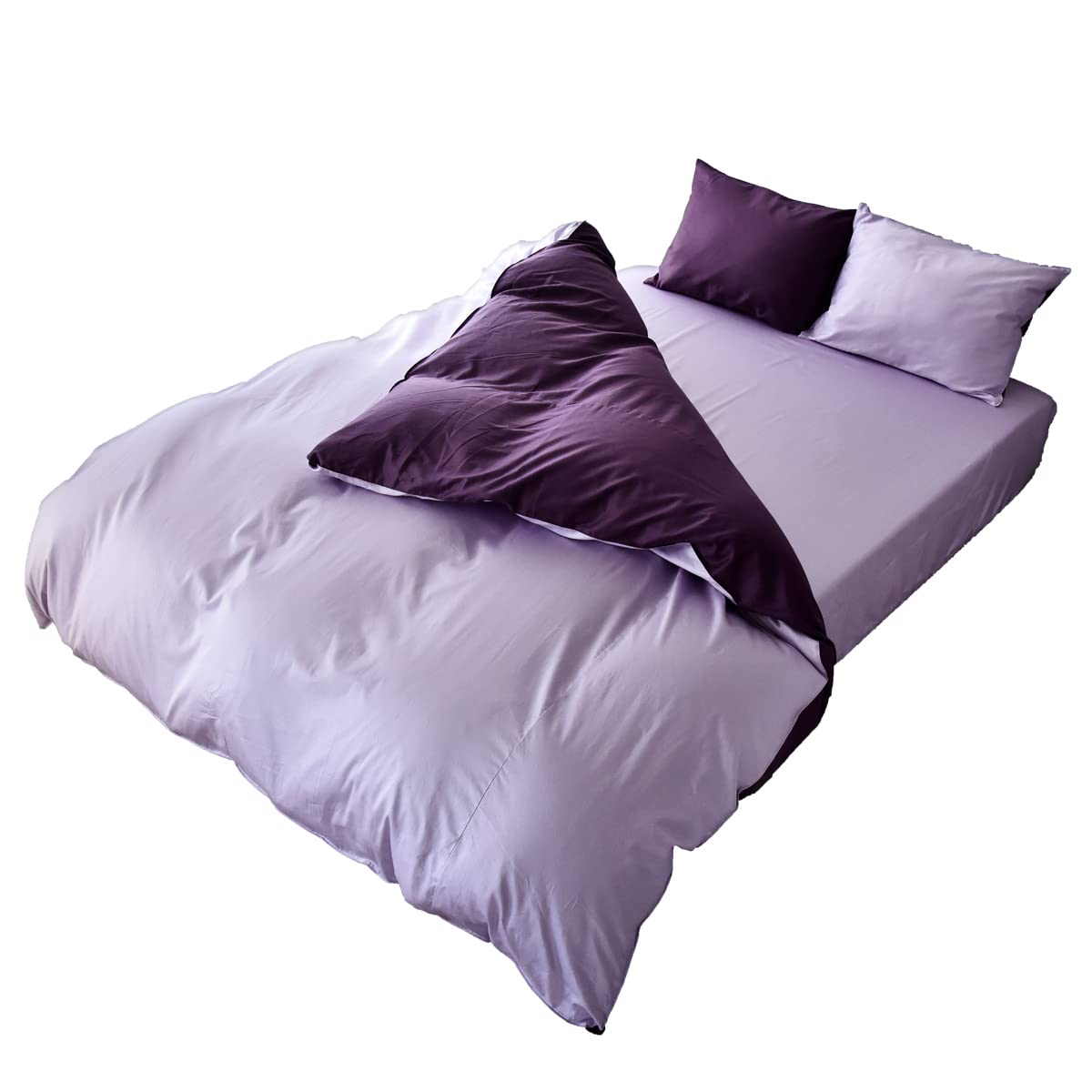 Amazon｜掛け布団カバー (キング 230×210㎝, ロイヤルパープル