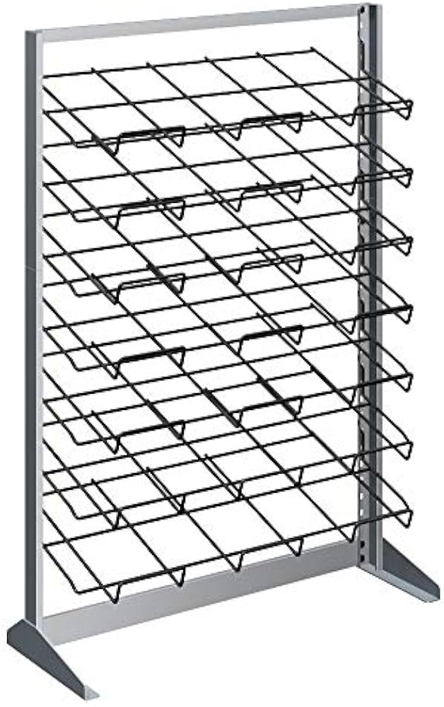 Amazon｜【本屋さんの】マガジンラック平置き【7段：ワイド】シルバー