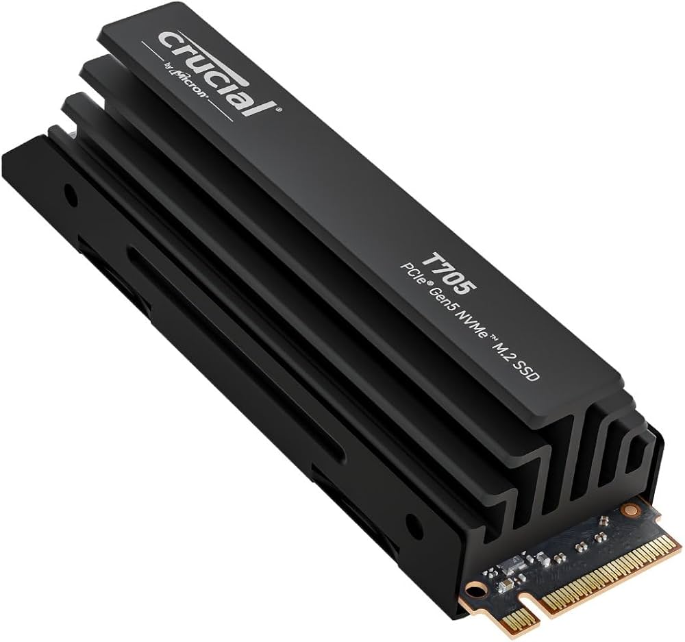 Amazon | Crucial T705 PCIe Gen5 NVMe 4TB SSD ヒートシンク付き 最大