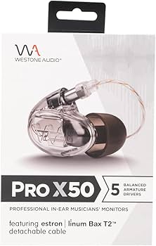 Amazon.co.jp: Westone Audio Pro X50 IEM イヤホン - 5ドライバー