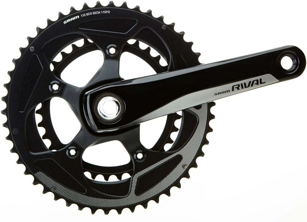 Amazon.com : SRAM Rival 22 Crankset - 170mm, 11-Speed, 50/34t, 110
