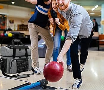 Amazon.co.jp: ボウリングバッグ2個用 ボーリングバック シューズ収納
