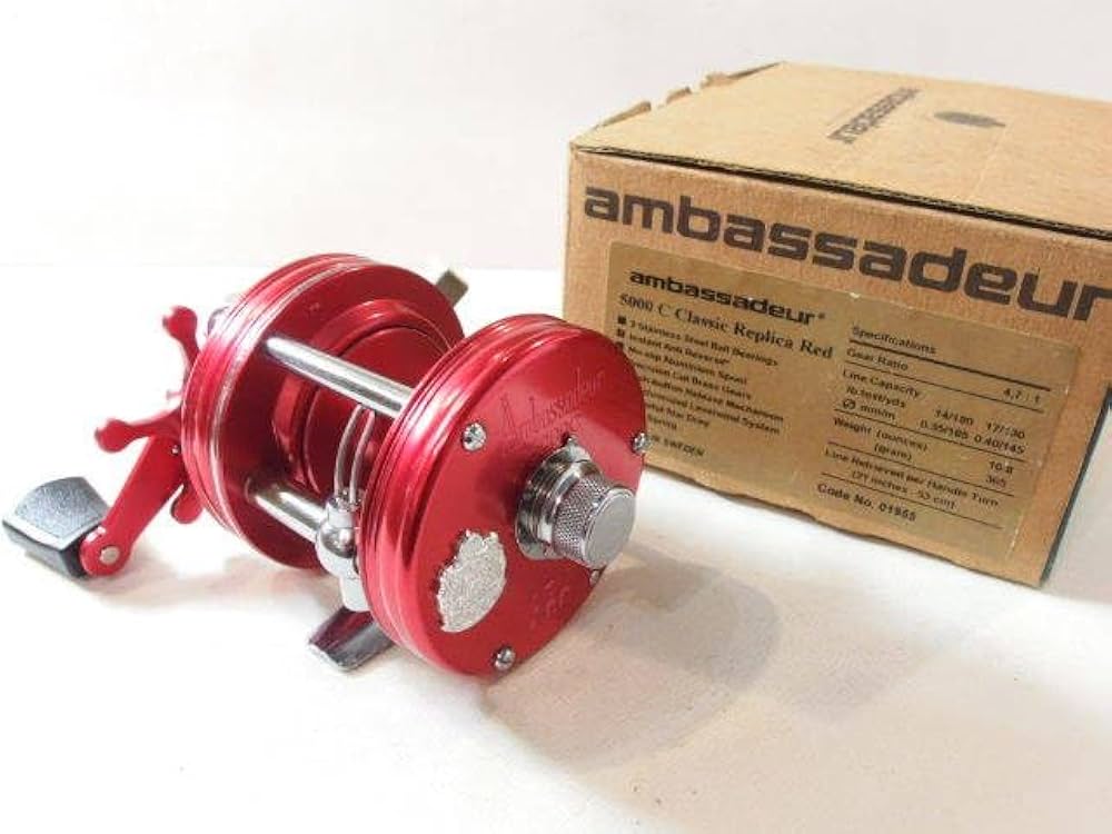 Amazon | アブ ABU アンバサダー 5000C クラシックレプリカレッド 赤