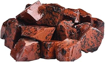 Amazon.co.jp: 正直屋 紅曜石 オブシディアン 赤い黒曜石 天然石 鉱物