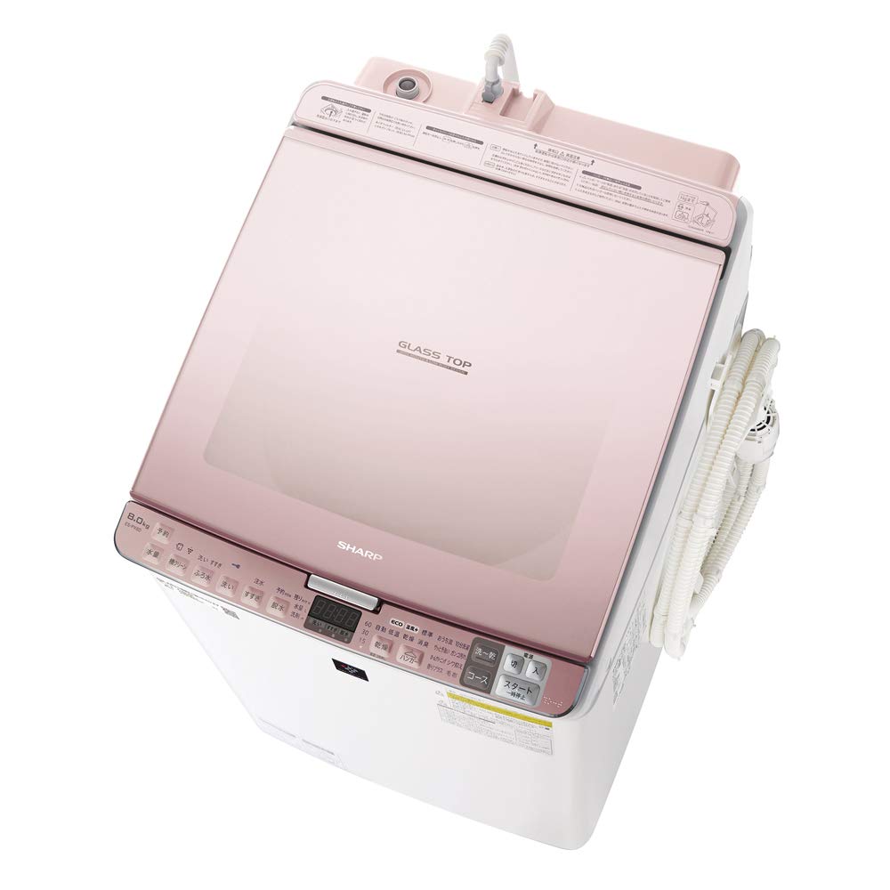 Amazon.co.jp: シャープ 洗濯機 洗濯乾燥機 ガラストップ 穴なし槽
