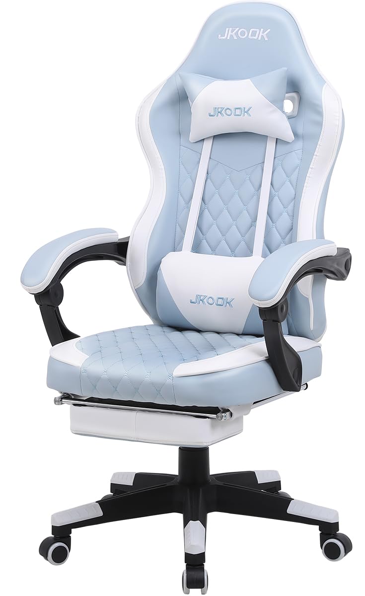 Amazon.co.jp: JKOOK ゲーミングチェア オットマン付き 多機能 連動