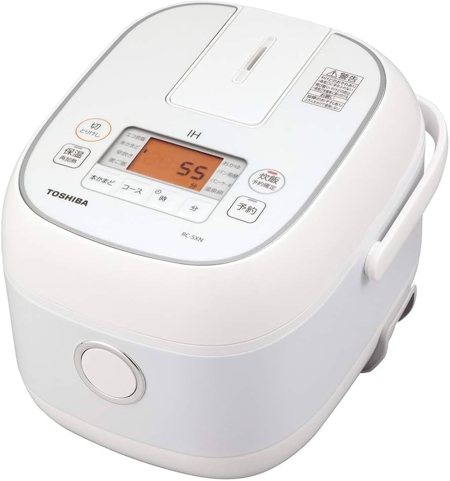 Amazon | TOSHIBA 小容量 IHジャー炊飯器 【3合炊き】 RC-5XN(W