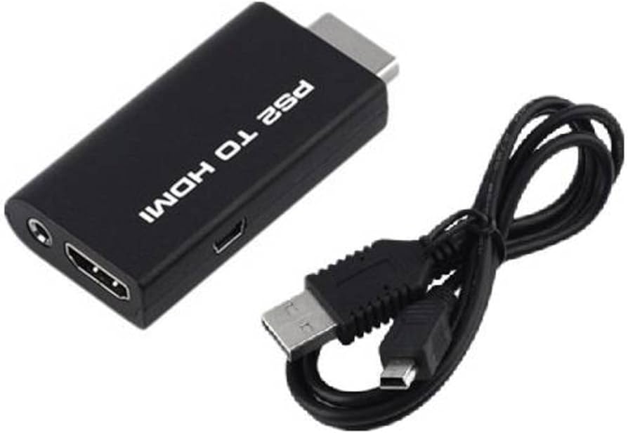 Amazon.co.jp: PS2 to HDMI 変換アダプター プレステ2 コンバーター