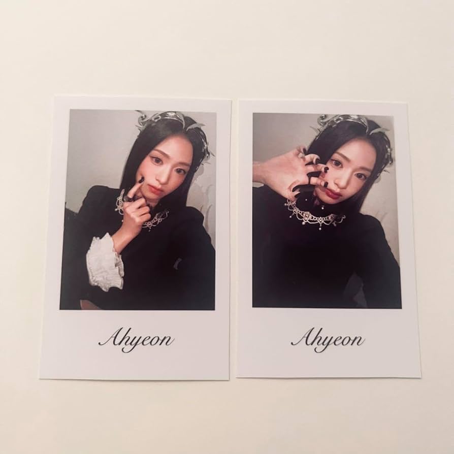 Amazon.co.jp: BABYMONSTER アヒョン チェキ トレカ 二枚セット : おもちゃ