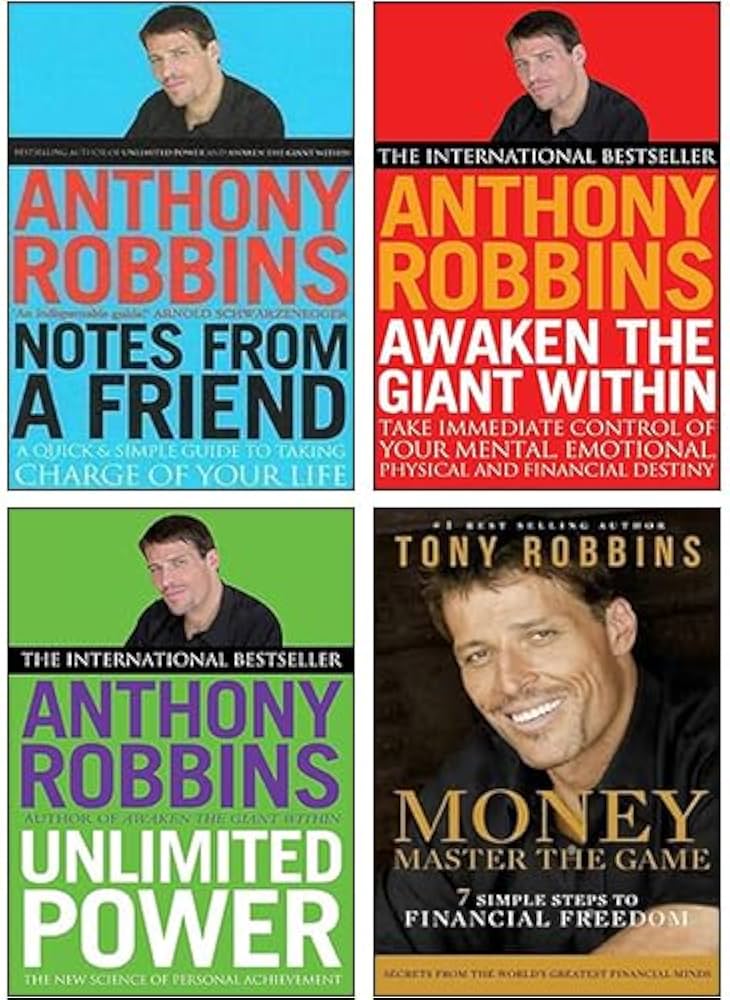 Tony Robbins 4 Books Collection Set (Notes From A Friend, Awaken