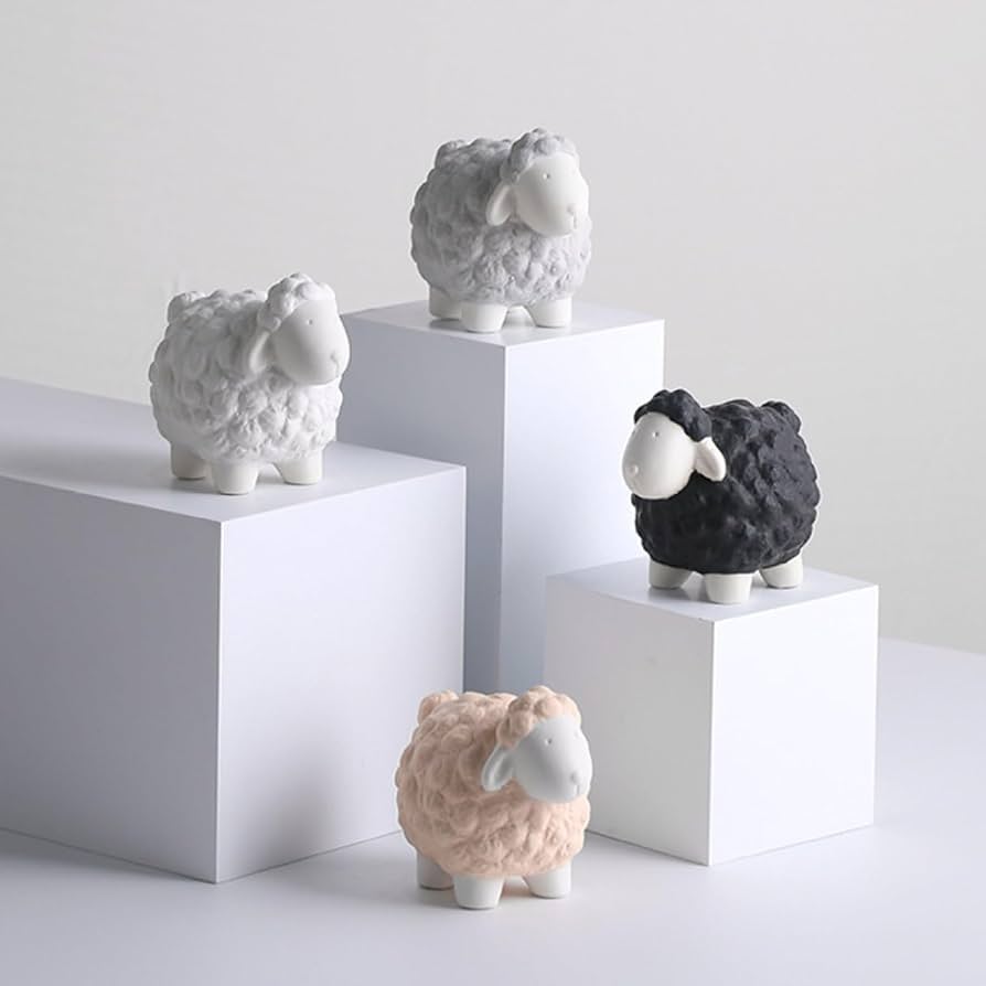 Amazon.co.jp: 羊のオブジェ、陶器、北欧、インテリア、置物、工芸品