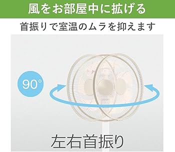 Amazon | パナソニック 扇風機 リビング 風量3段階切替 左右首振り