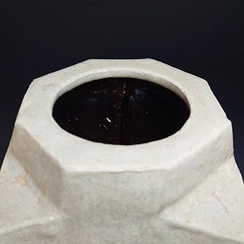 Amazon.co.jp: 武内晴二郎 作 羽島焼灰釉掛分方壷 共箱 : おもちゃ