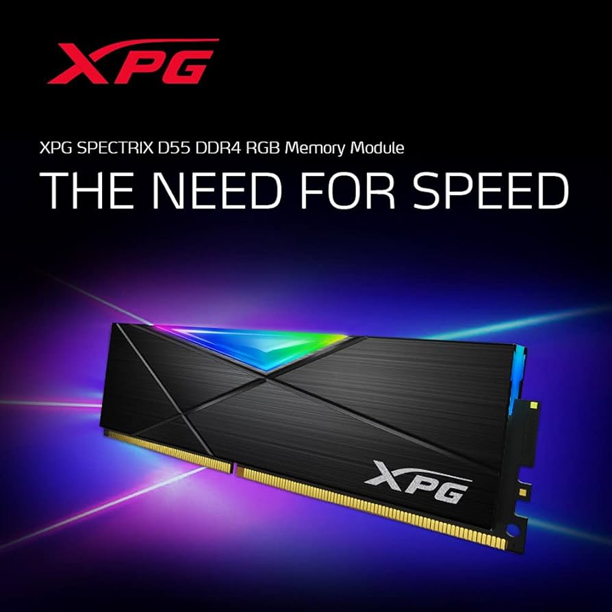 ADATA XPG SPECTRIX D55 DDR4 RGB Memory Module Gaming DRAM, speeds