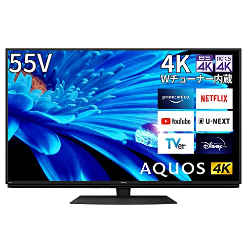 Amazon | シャープ 55V型 4K 液晶 テレビ AQUOS 4T-C55EN1 N-Black