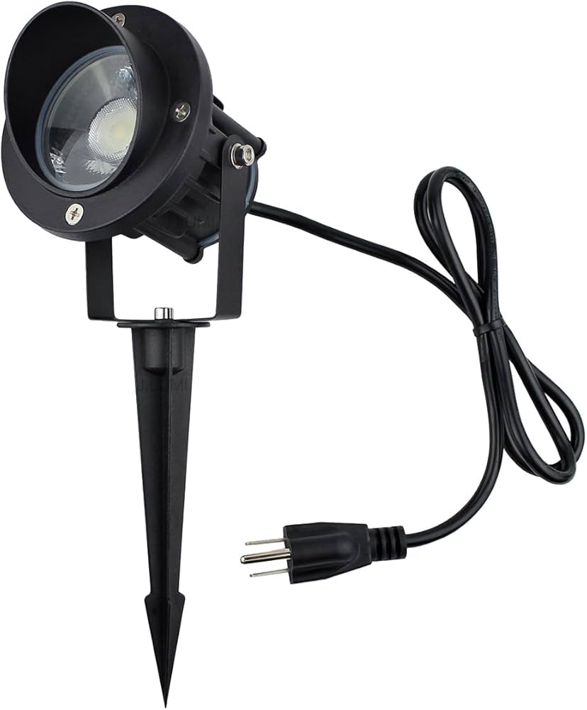 Amazon.com : J.LUMI GBS9809 Flag Light Plug in Spotlight, 9W LED