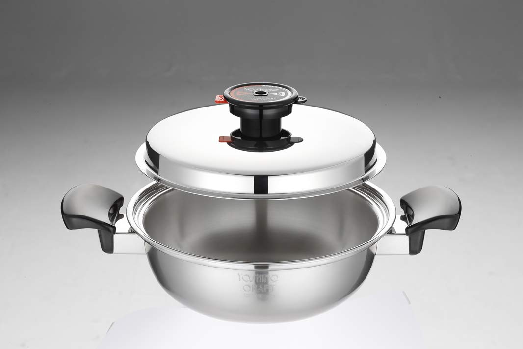 Amazon | ヨシノクラフト IH対応 両手鍋 22cm 本体10年保証