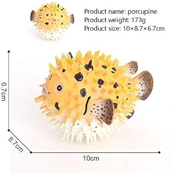 Amazon.co.jp: フグの置物現実的なプラスチック製の野生のフグの置物は