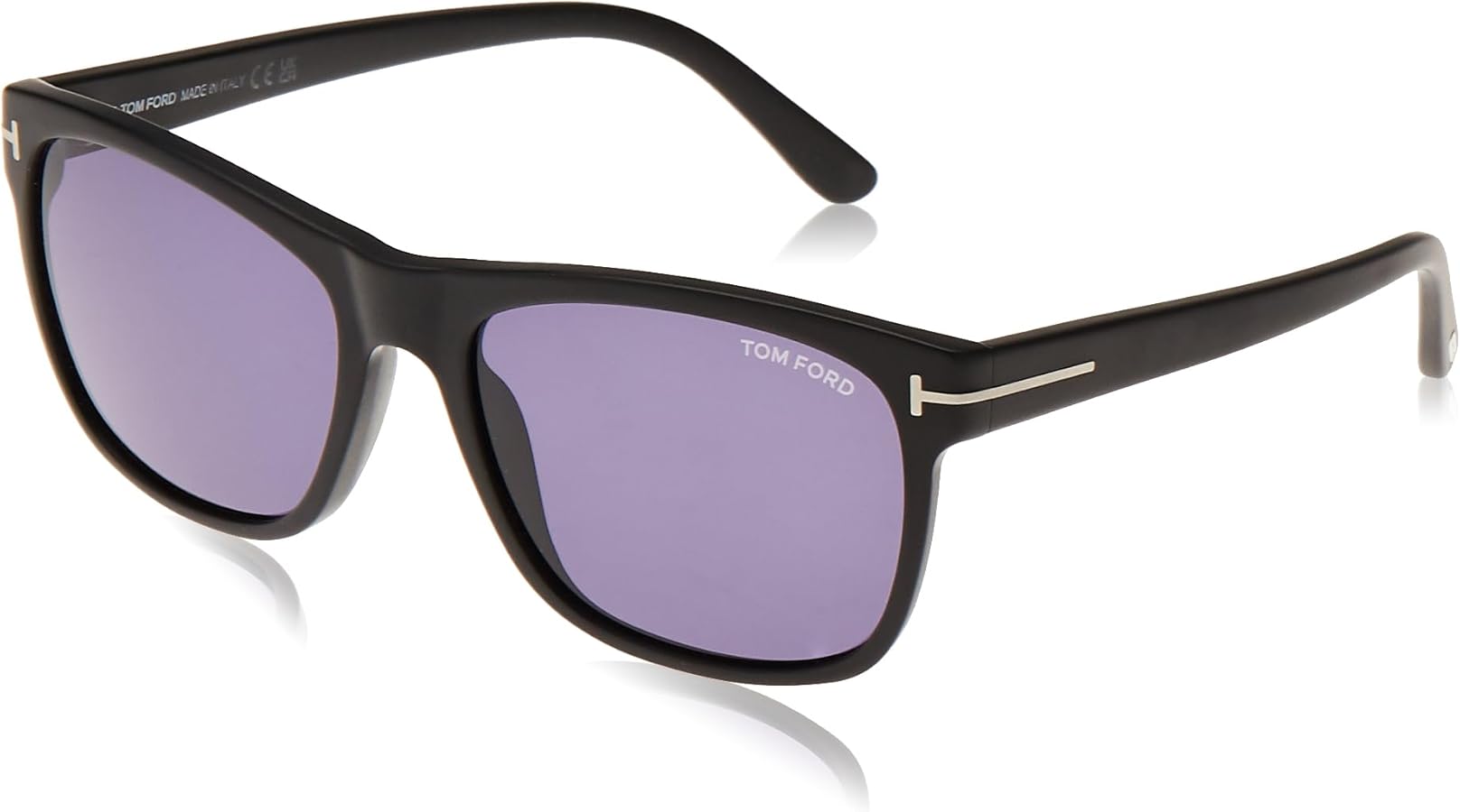 Amazon.com: Tom Ford GIULIO FT 0698, Matte Black/blue, Men's