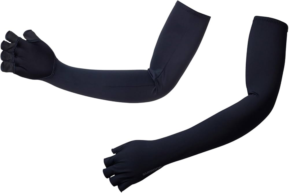 Amazon | シマノ(SHIMANO) サンプロテクション ロンググローブ 5本