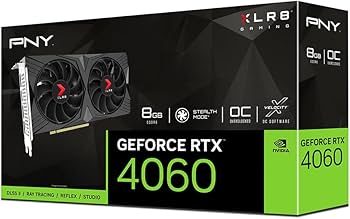 Amazon.com: PNY GeForce RTX™ 4060 8GB XLR8 Gaming Verto™ Dual Fan