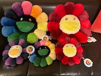 Amazon.co.jp: 村上隆 カイカイキキ お花 フラワー クッション紫 30cm