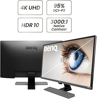 BenQ EW3270U 32 inch 4K Monitor | with Eye-Care Technology