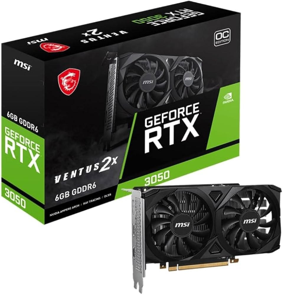 Amazon | MSI GeForce RTX 3050 VENTUS 2X 6G OC (6GB GDDR6/PCI