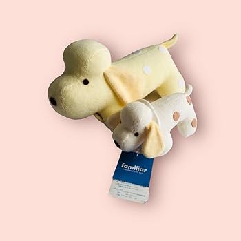 Amazon | タグ付きfamiliaファミリア Mドッグ クリーム オルゴール