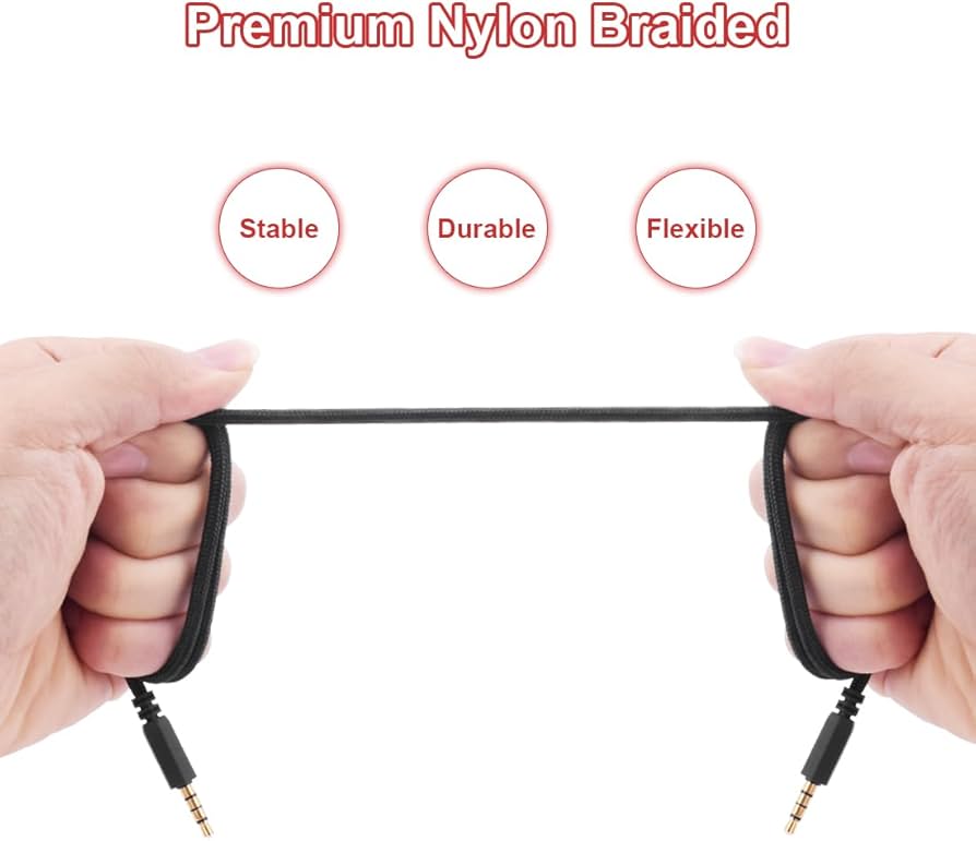 Amazon.co.jp: AW920H 取り外し可能なゲーミングヘッドセットケーブル