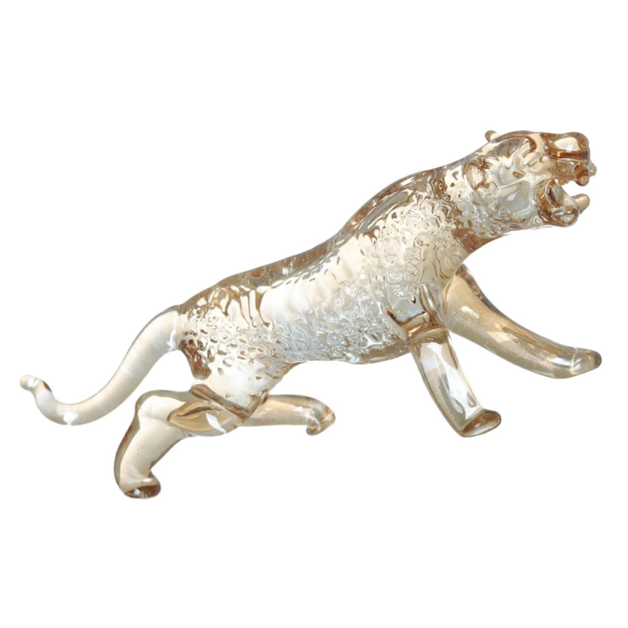 Amazon｜IWOWHERO クリスタルの装飾品 クリスタルヒョウの置物 ガラス