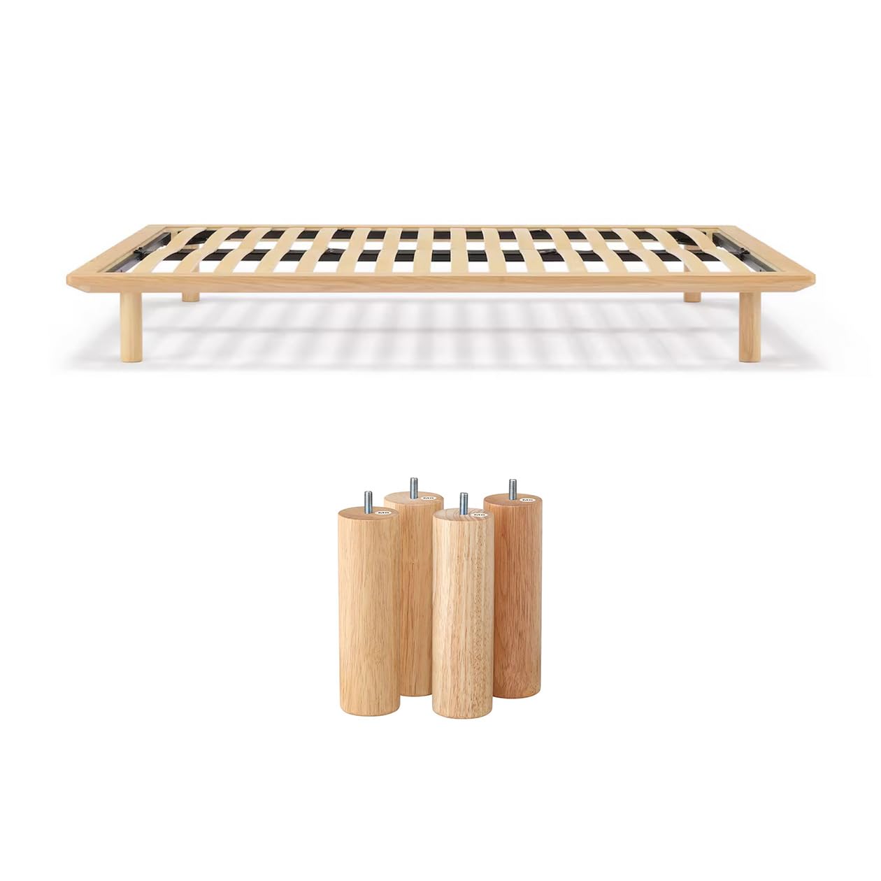 Amazon｜【セット買い】無印良品 木製ベッドフレーム オーク材突板