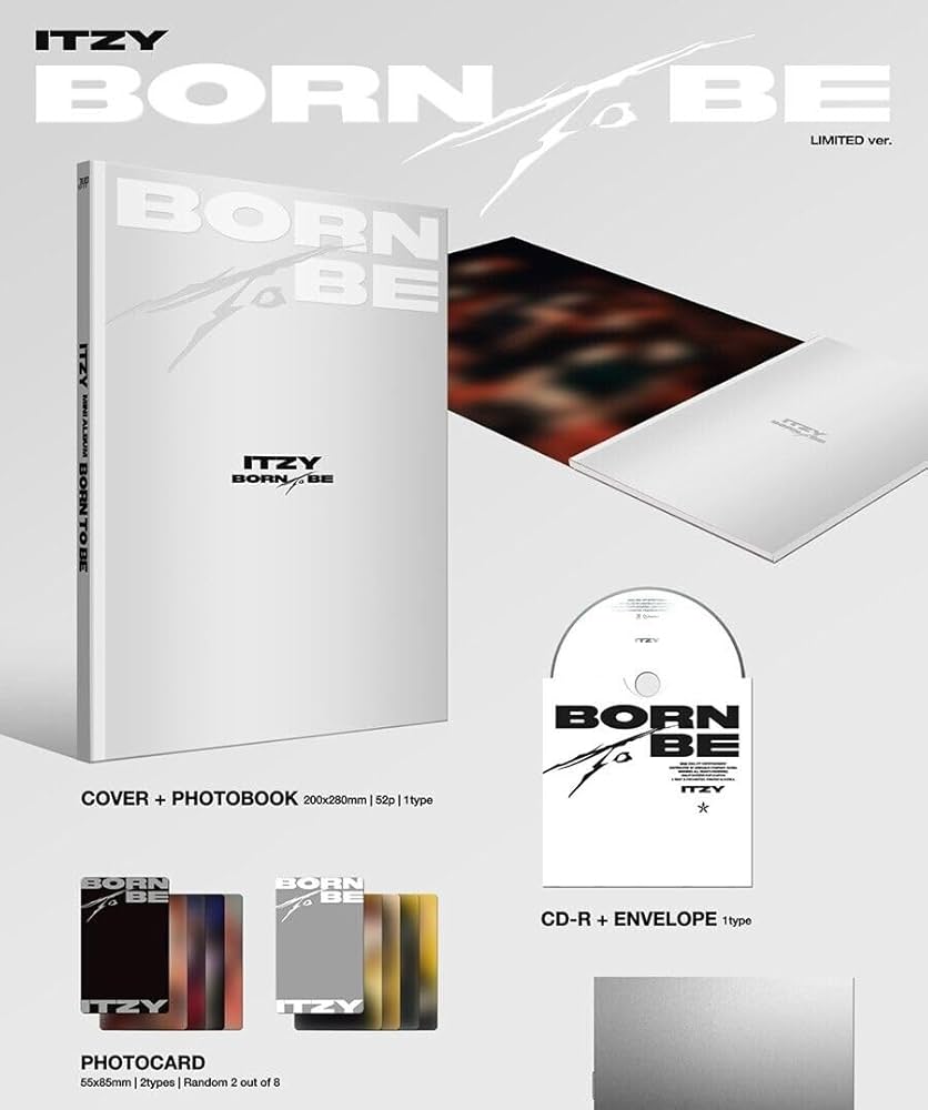 Amazon.com: ITZY [BORN TO BE] 2nd Album (LIMITED Ver.) K-POP