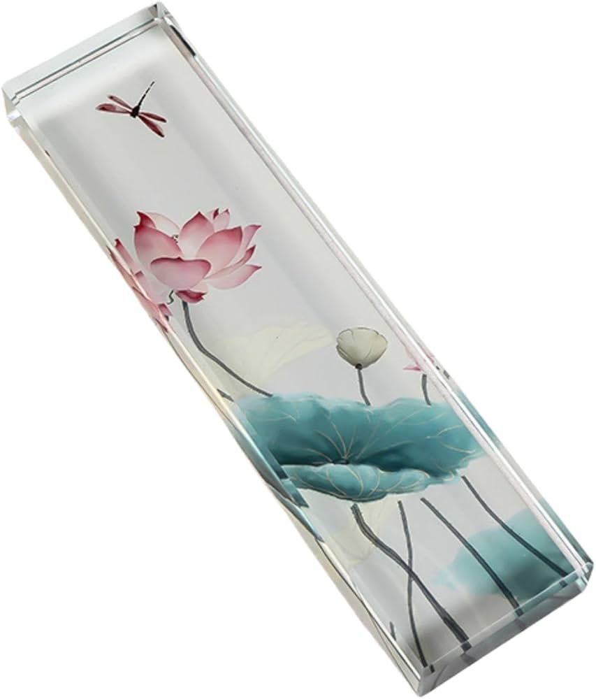 Amazon | Archnote 文鎮 おしゃれ ペーパーウェイト ガラス 書道 透明