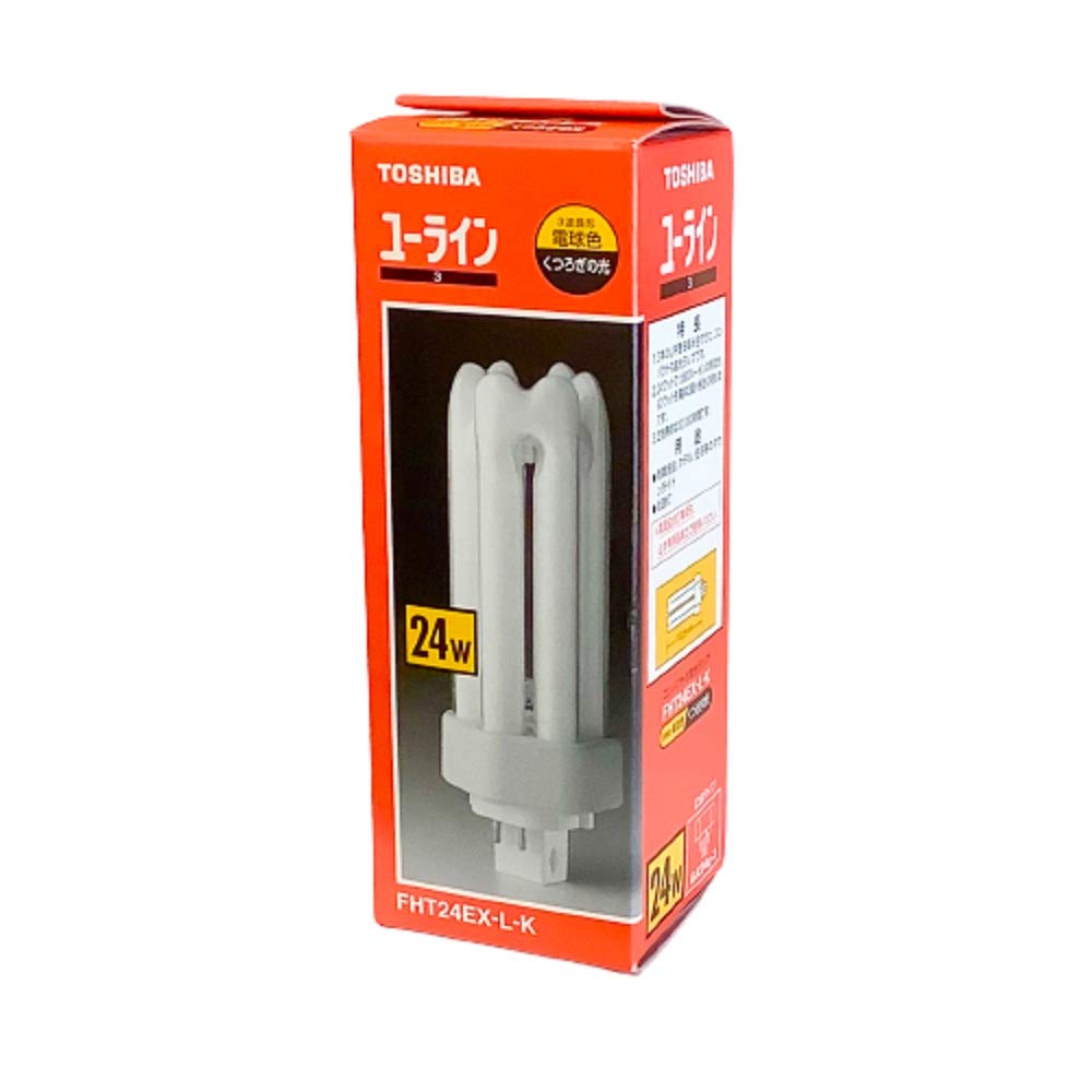 Amazon | 東芝 コンパクト形蛍光ランプ24形・電球色ユーライン3