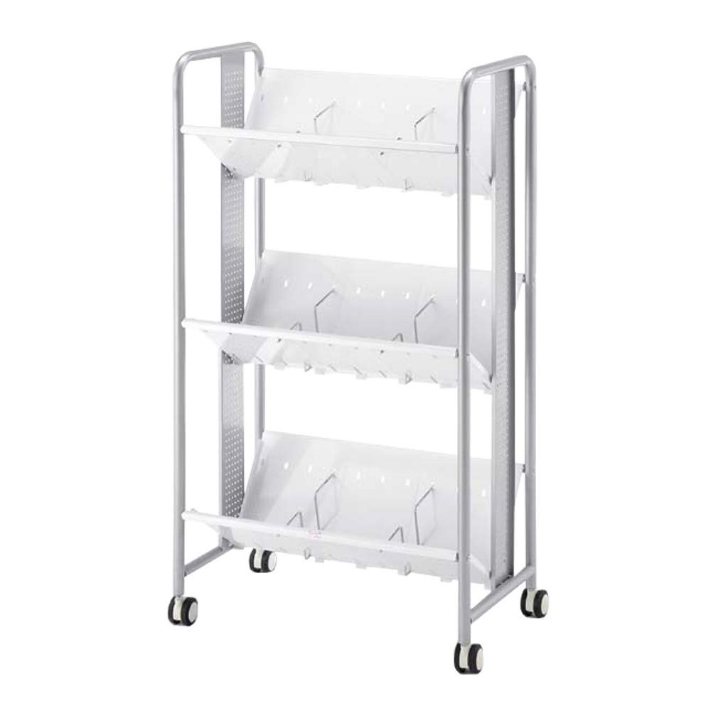 Amazon | 林製作所 ブックラックワゴン 重量タイプ 3段 YS-41 | 物品棚