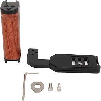 Amazon | カメラハンドルLブラケット カメラ用木製ハンドル 左手