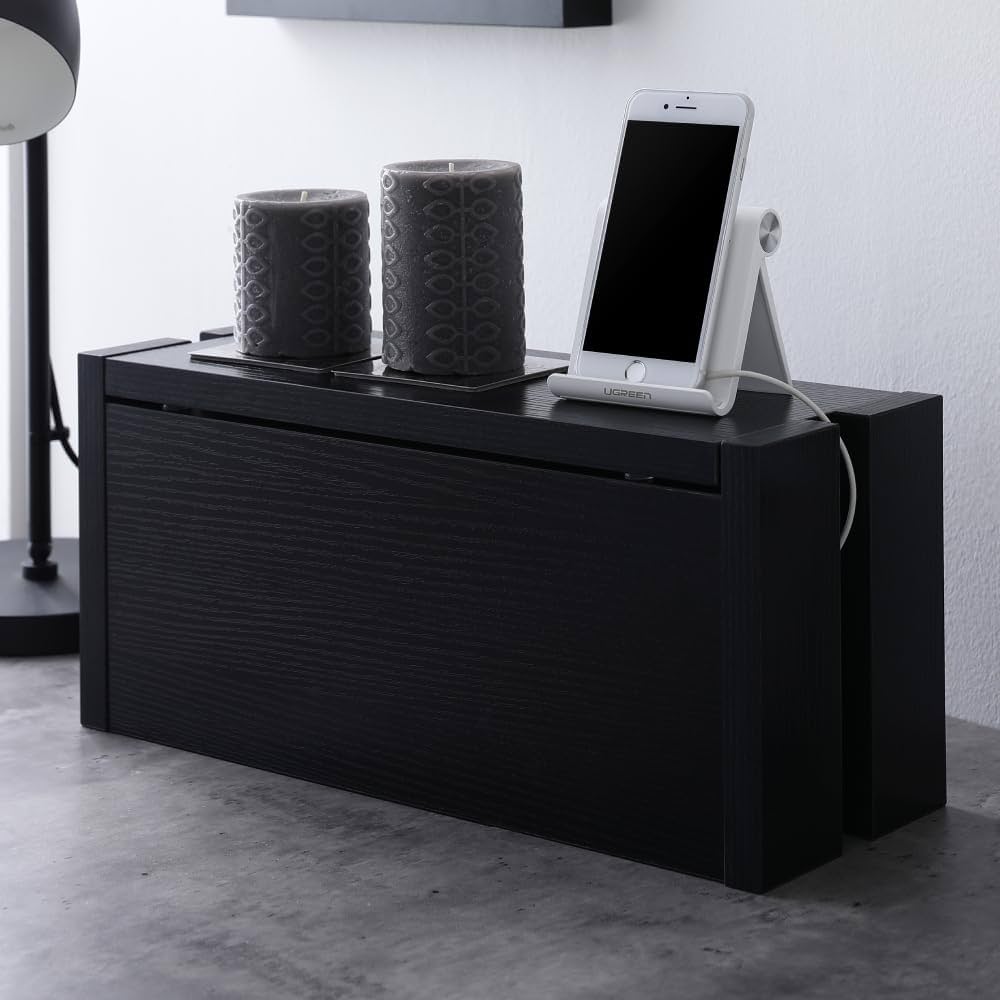 Amazon | RASIK ケーブルボックス 配線隠し コード 収納 卓上タイプ 幅